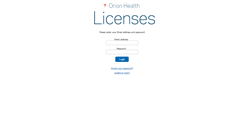 Desktop Screenshot of licenses.orionhealth.com